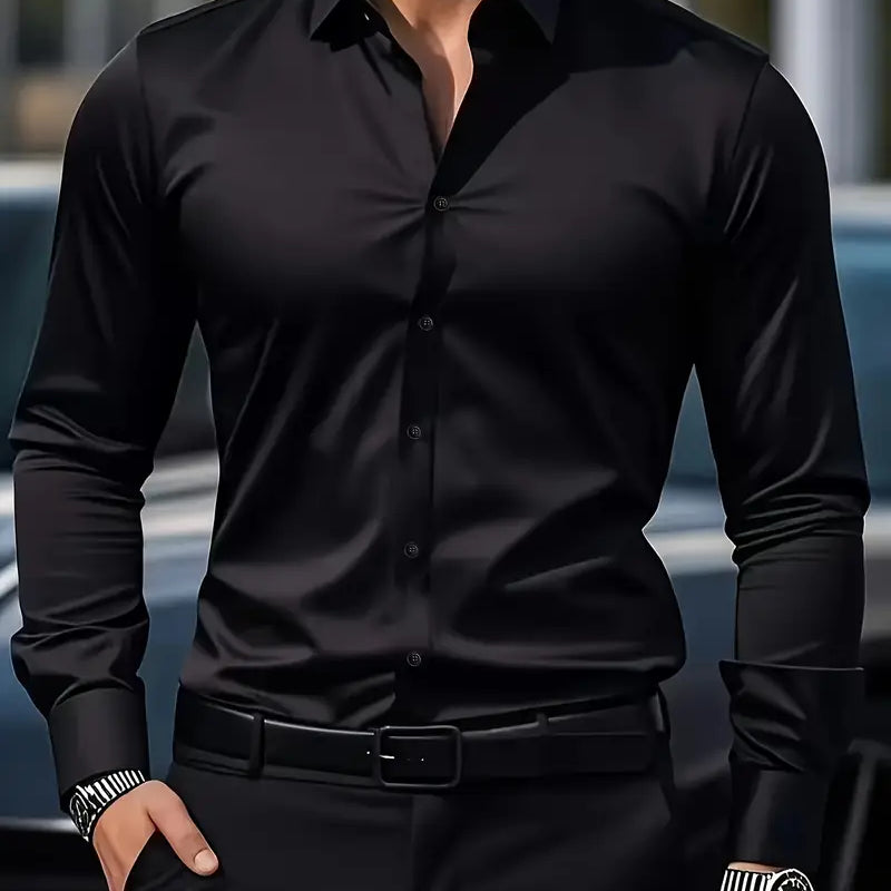 Konrad | Klasyczna Koszula Slim Fit z Długim Rękawem – Elegancja, Która Mówi Sam za Siebie
