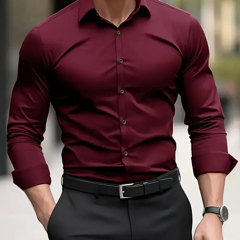 Konrad | Klasyczna Koszula Slim Fit z Długim Rękawem – Elegancja, Która Mówi Sam za Siebie