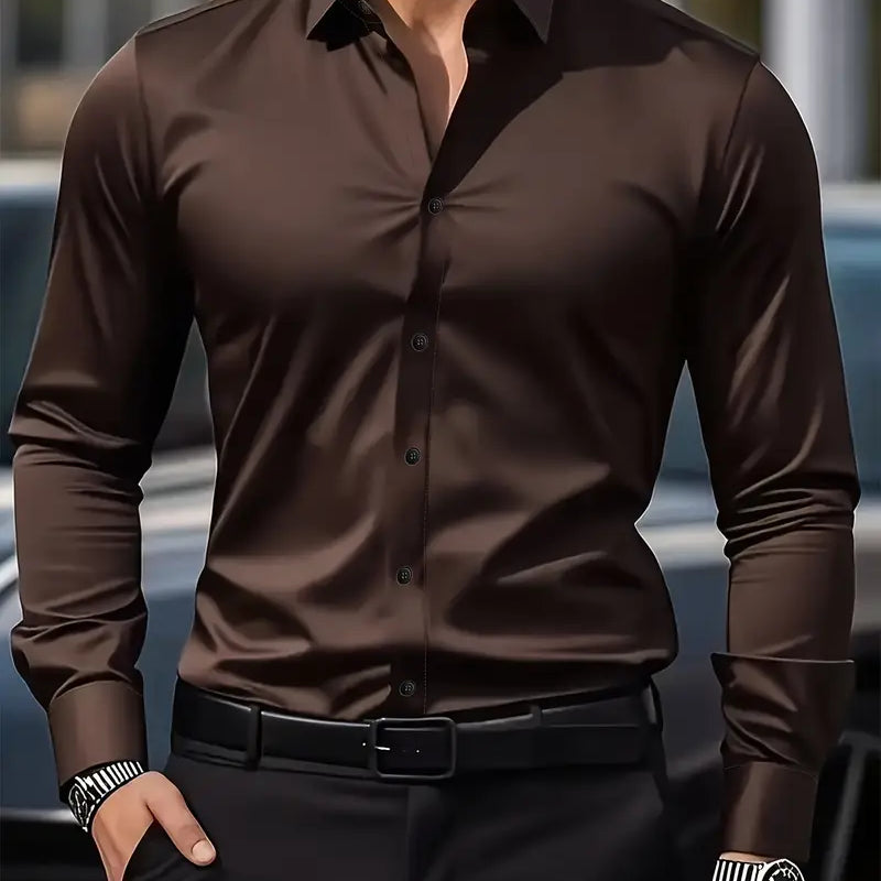 Konrad | Klasyczna Koszula Slim Fit z Długim Rękawem – Elegancja, Która Mówi Sam za Siebie