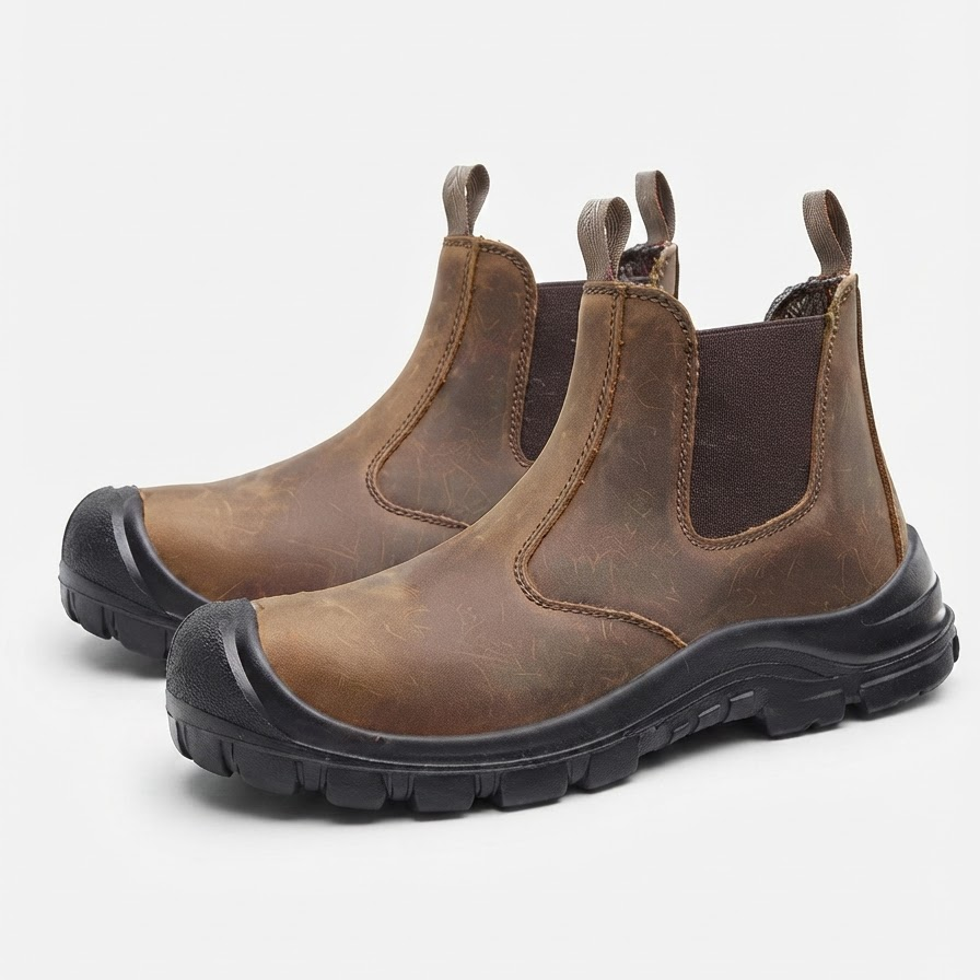 Buty robocze skórzane – ochrona, ergonomiczny fason, do pracy i przemysłu