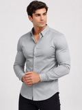 Koszula Slim Fit z Elastycznego Materiału - Nowoczesny Elegancki Krój