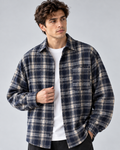 Koszula overshirt – mieszanka lnu, luźny krój oversize, do warstwowych stylizacji