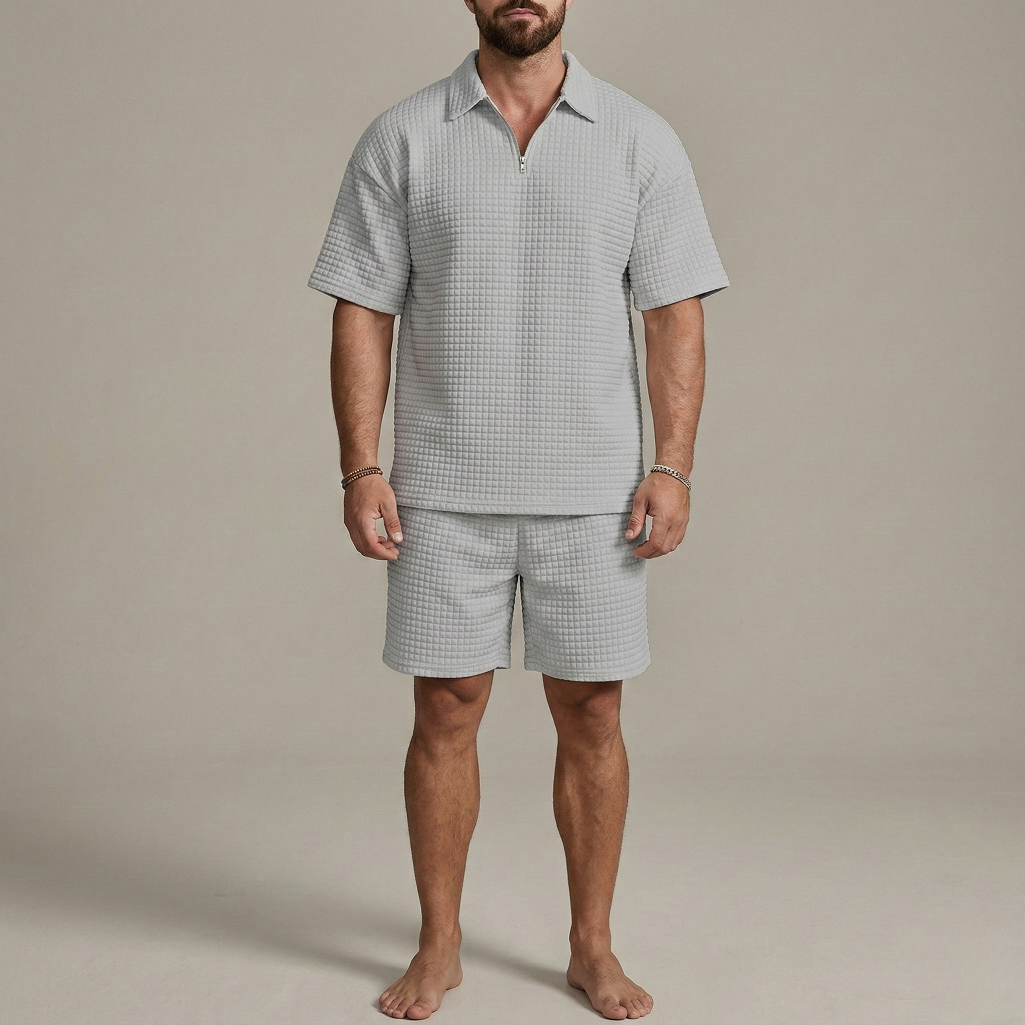 Oskar | Zestaw Polo i Szorty z Zamkiem – Casualowy Styl na Lato