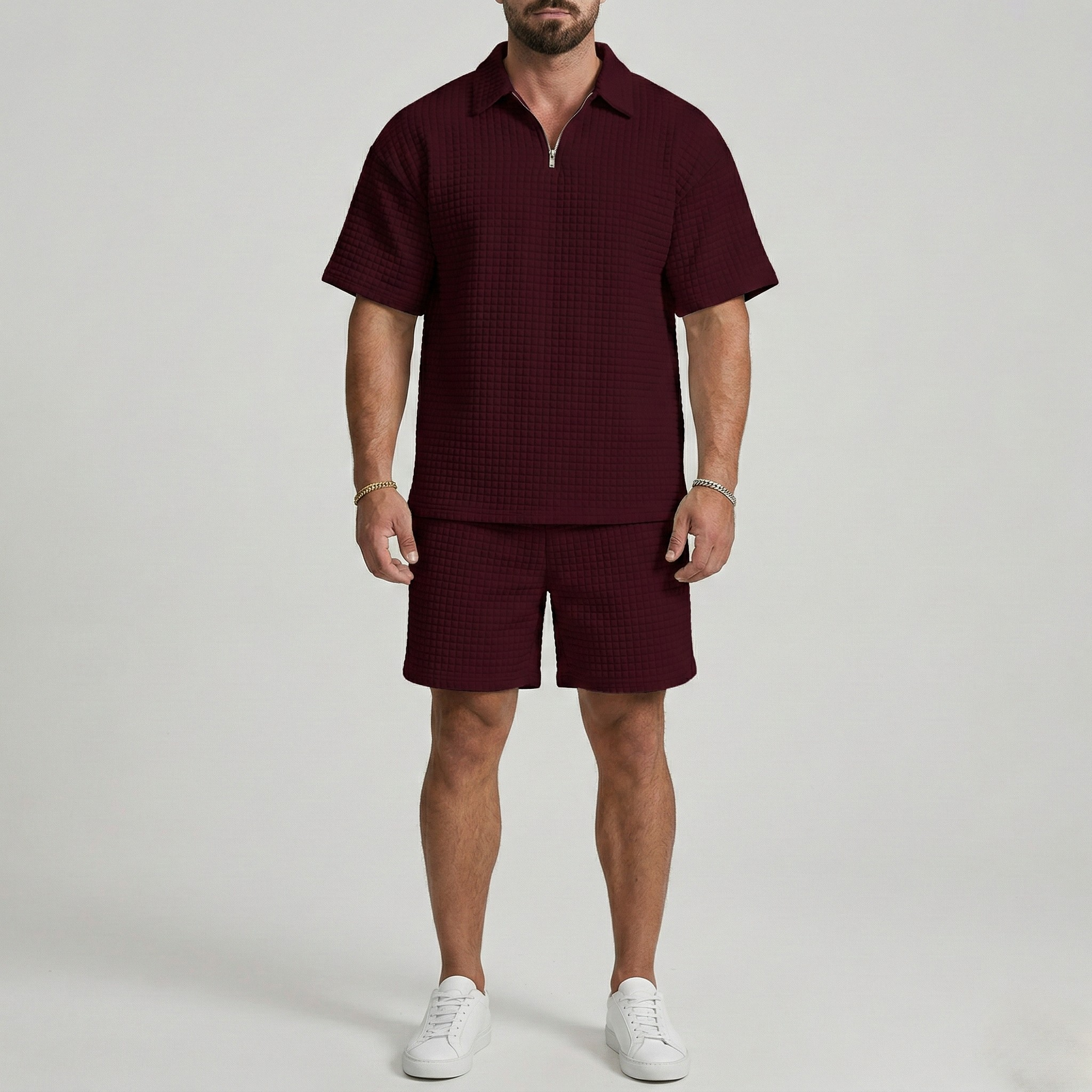 Oskar | Zestaw Polo i Szorty z Zamkiem – Casualowy Styl na Lato