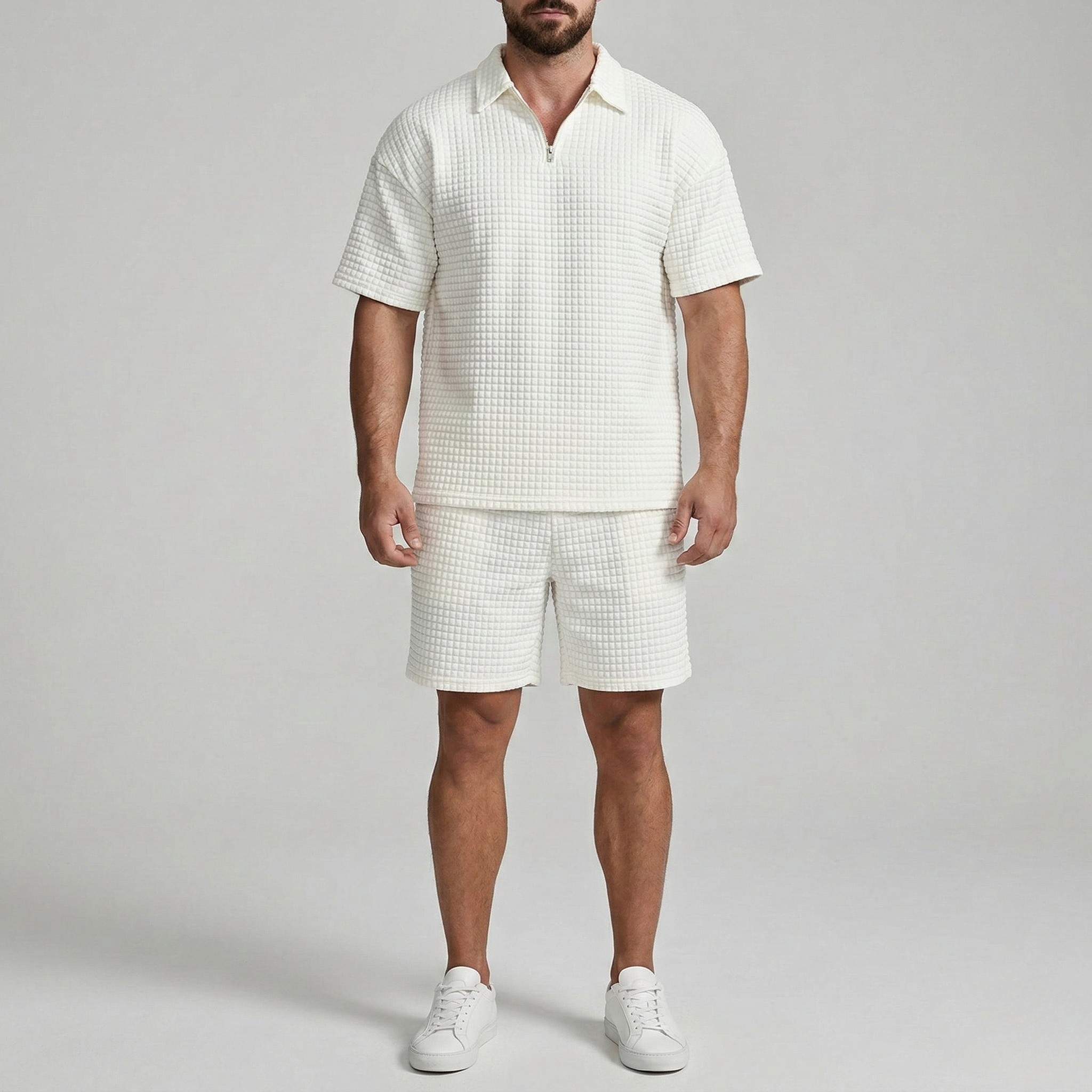 Oskar | Zestaw Polo i Szorty z Zamkiem – Casualowy Styl na Lato