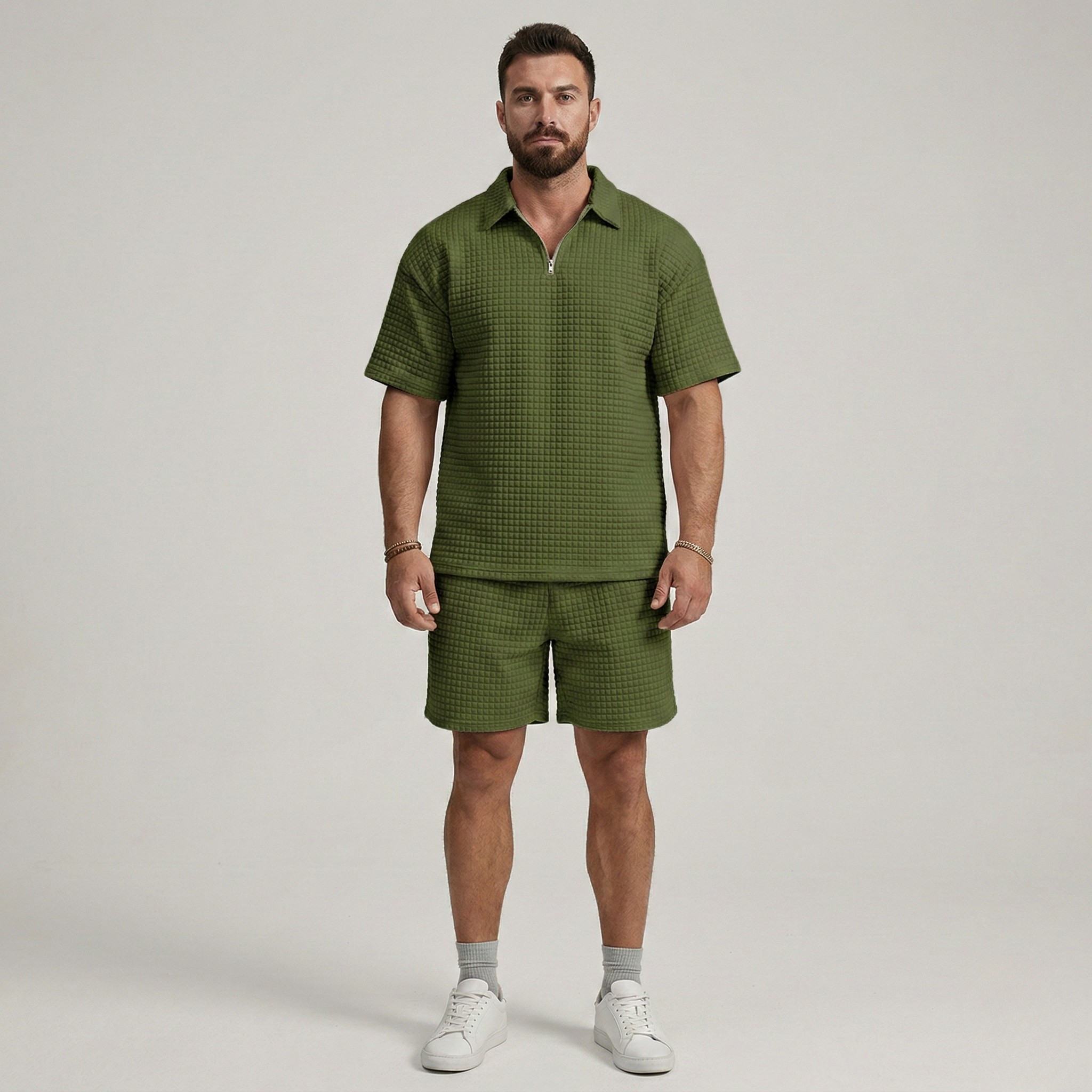 Oskar | Zestaw Polo i Szorty z Zamkiem – Casualowy Styl na Lato