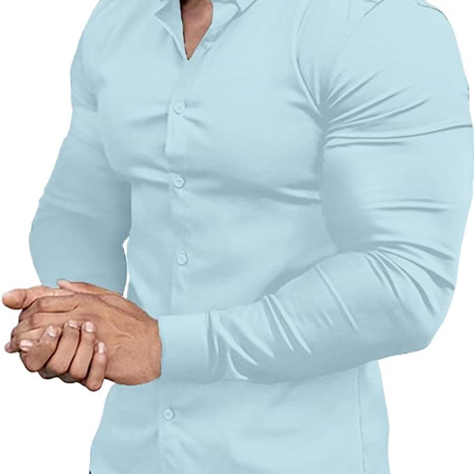 Koszula Slim Fit z Elastycznego Materiału - Nowoczesny Elegancki Krój