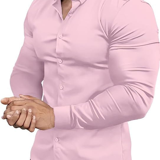 Koszula Slim Fit z Elastycznego Materiału - Nowoczesny Elegancki Krój