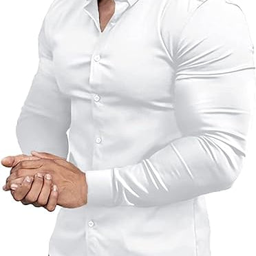 Koszula Slim Fit z Elastycznego Materiału - Nowoczesny Elegancki Krój
