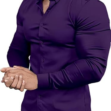 Koszula Slim Fit z Elastycznego Materiału - Nowoczesny Elegancki Krój