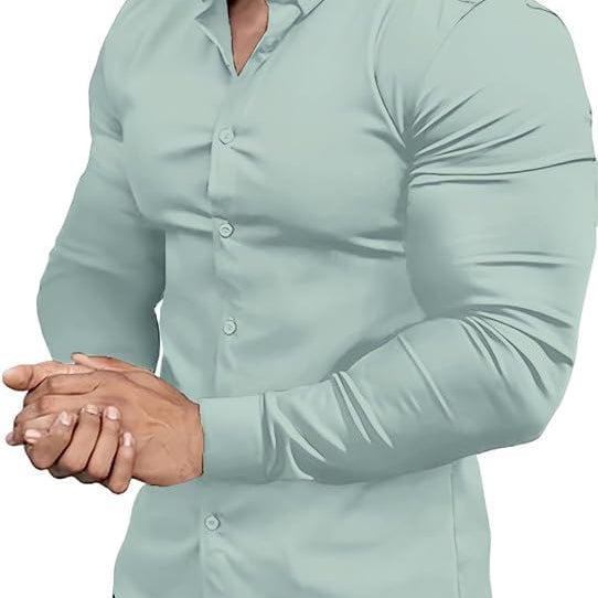 Koszula Slim Fit z Elastycznego Materiału - Nowoczesny Elegancki Krój