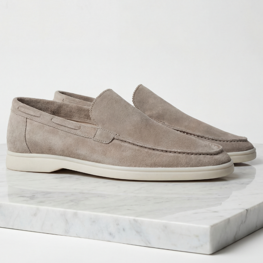 Loafersy Męskie – Zamszowe Wykończenie, Klasyczny Krój, Na Co Dzień i Formalnie
