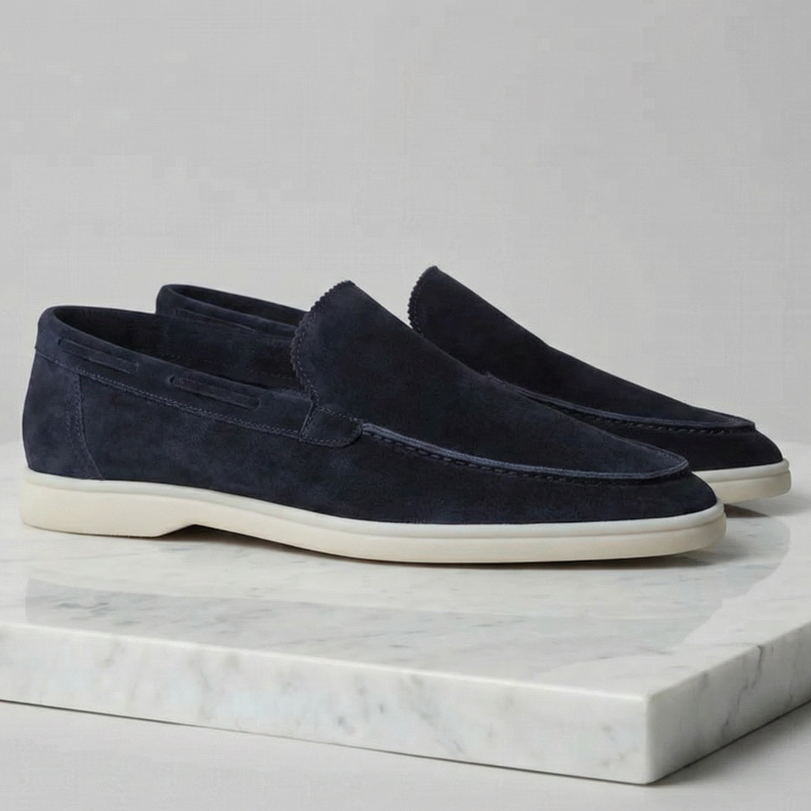 Loafersy Męskie – Zamszowe Wykończenie, Klasyczny Krój, Na Co Dzień i Formalnie
