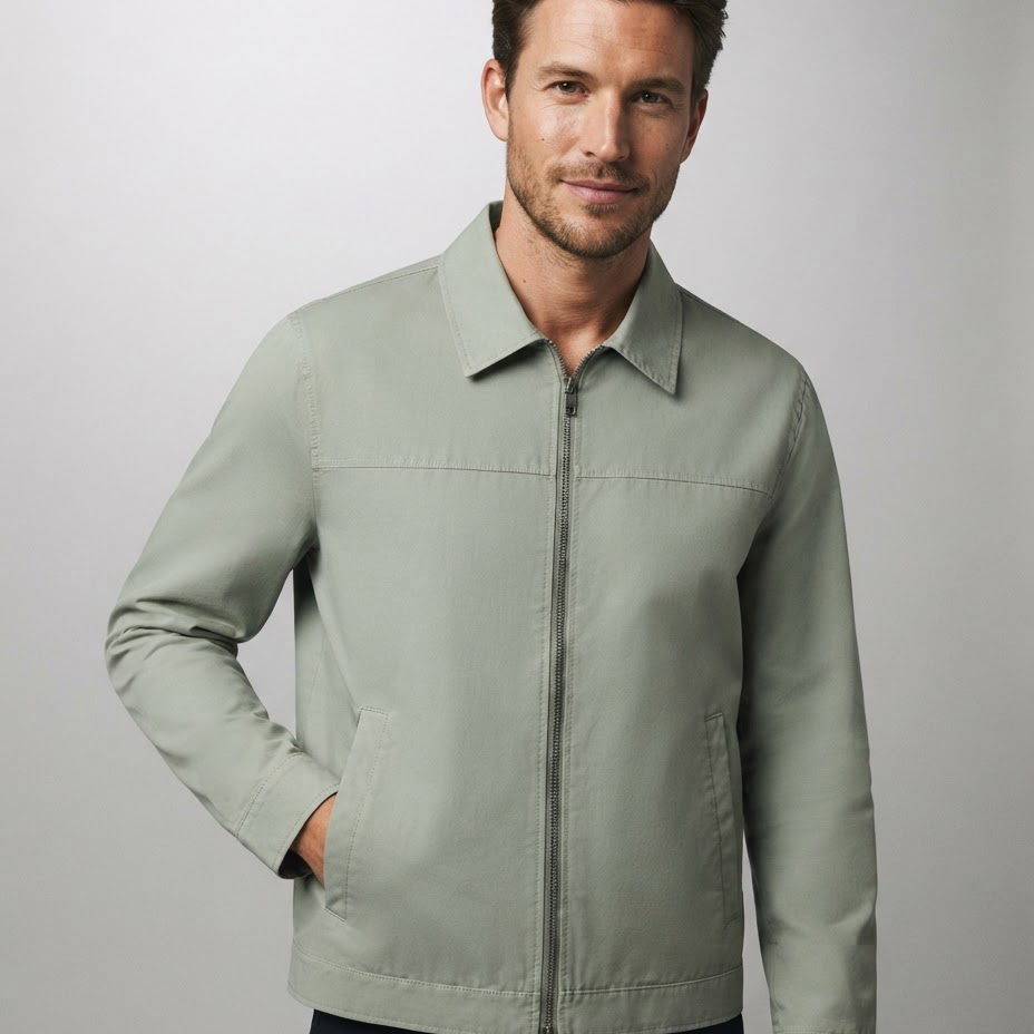 Męska kurtka Harrington – lekka konstrukcja, regularny krój, styl smart casual