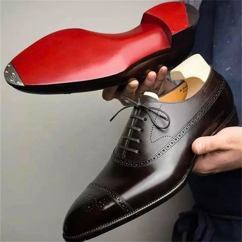 Oksfordzkie Buty Brogue - eleganckie buty formalne do garnituru, ślubu i okazji