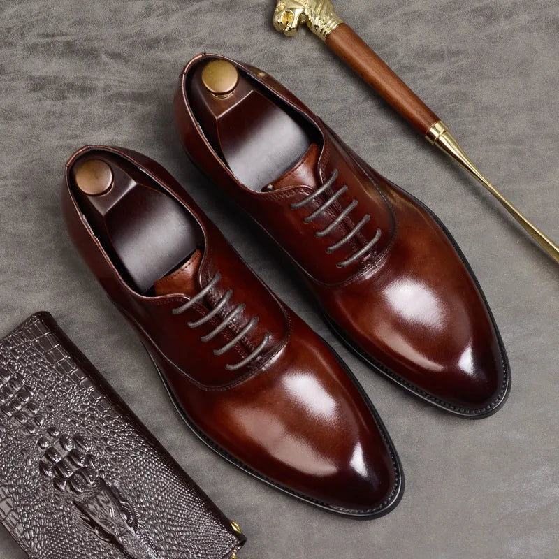 Ortopedyczne Skórzane Oxfordy – Eleganckie Buty do Pracy, Stylizacji Smart Casual i Codziennego Komfortu
