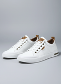 Sneakersy – Gładka skóra, wyściełana wkładka EVA, na co dzień i weekend