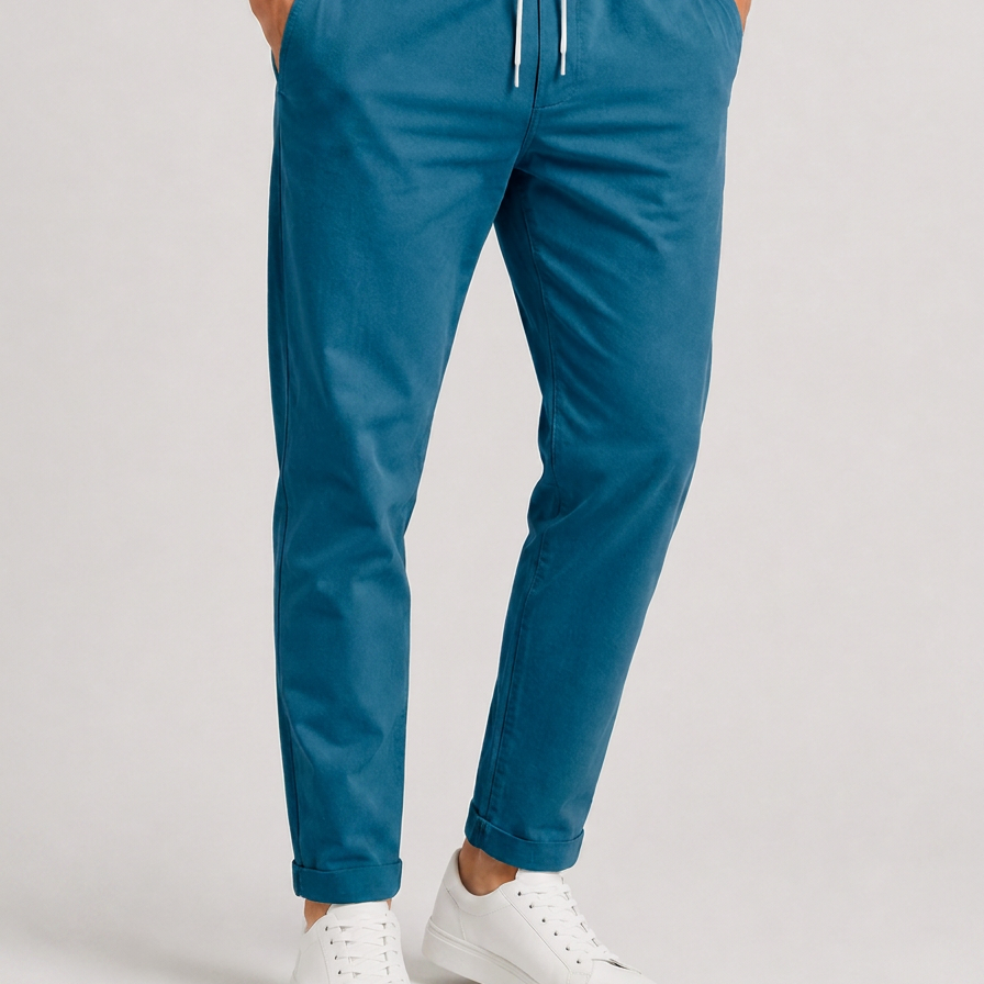 Spodnie Stretch o Luźnym Kroju – Elastyczne Spodnie do Stylizacji Smart Casual i Codziennego Noszenia
