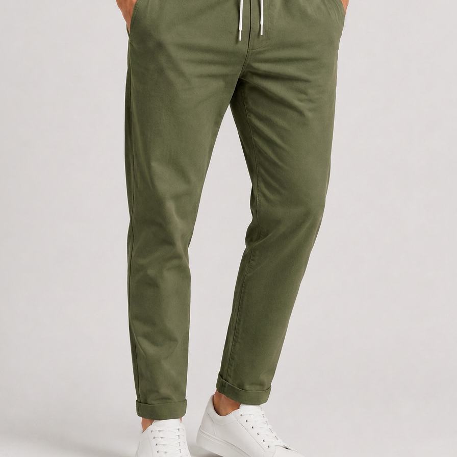 Spodnie Stretch o Luźnym Kroju – Elastyczne Spodnie do Stylizacji Smart Casual i Codziennego Noszenia
