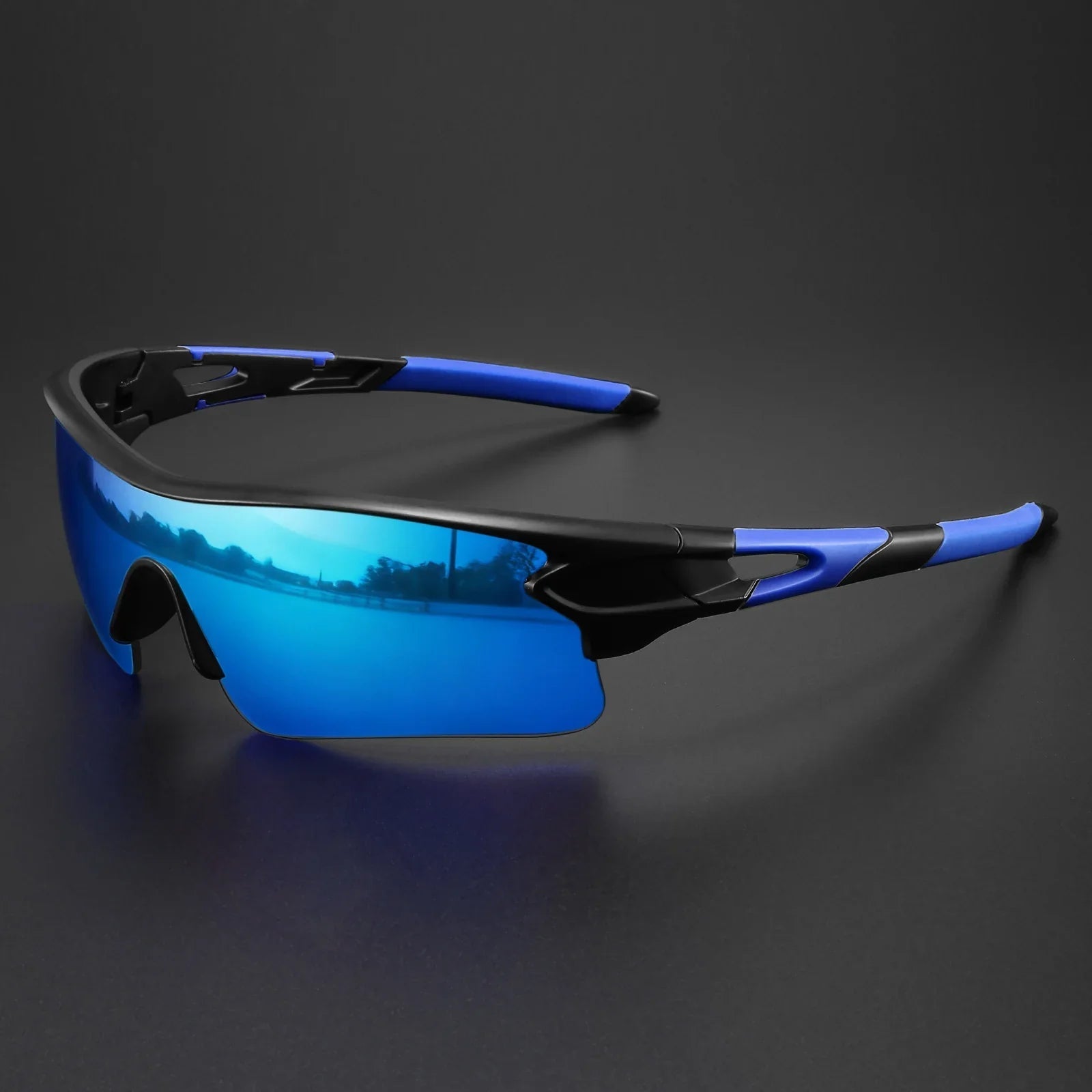Sportowe Okulary Przeciwsłoneczne z Lustrzaną Soczewką, Lekkie okulary outdoor do aktywnego i miejskiego stylu