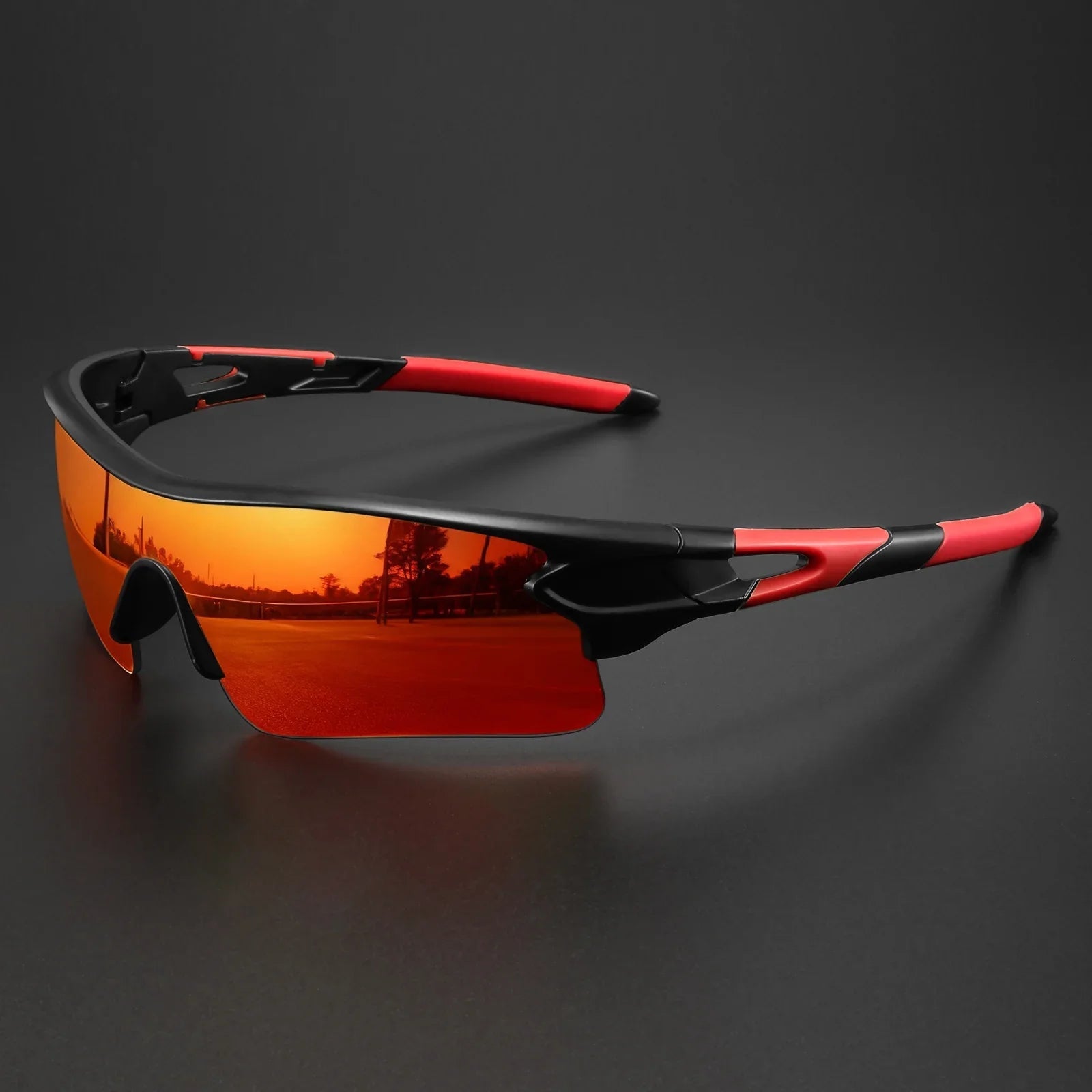 Sportowe Okulary Przeciwsłoneczne z Lustrzaną Soczewką, Lekkie okulary outdoor do aktywnego i miejskiego stylu