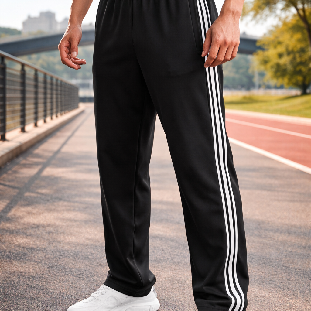 Sportowe Spodnie z Troczkiem - Luźny Athleisure Krój na Co Dzień