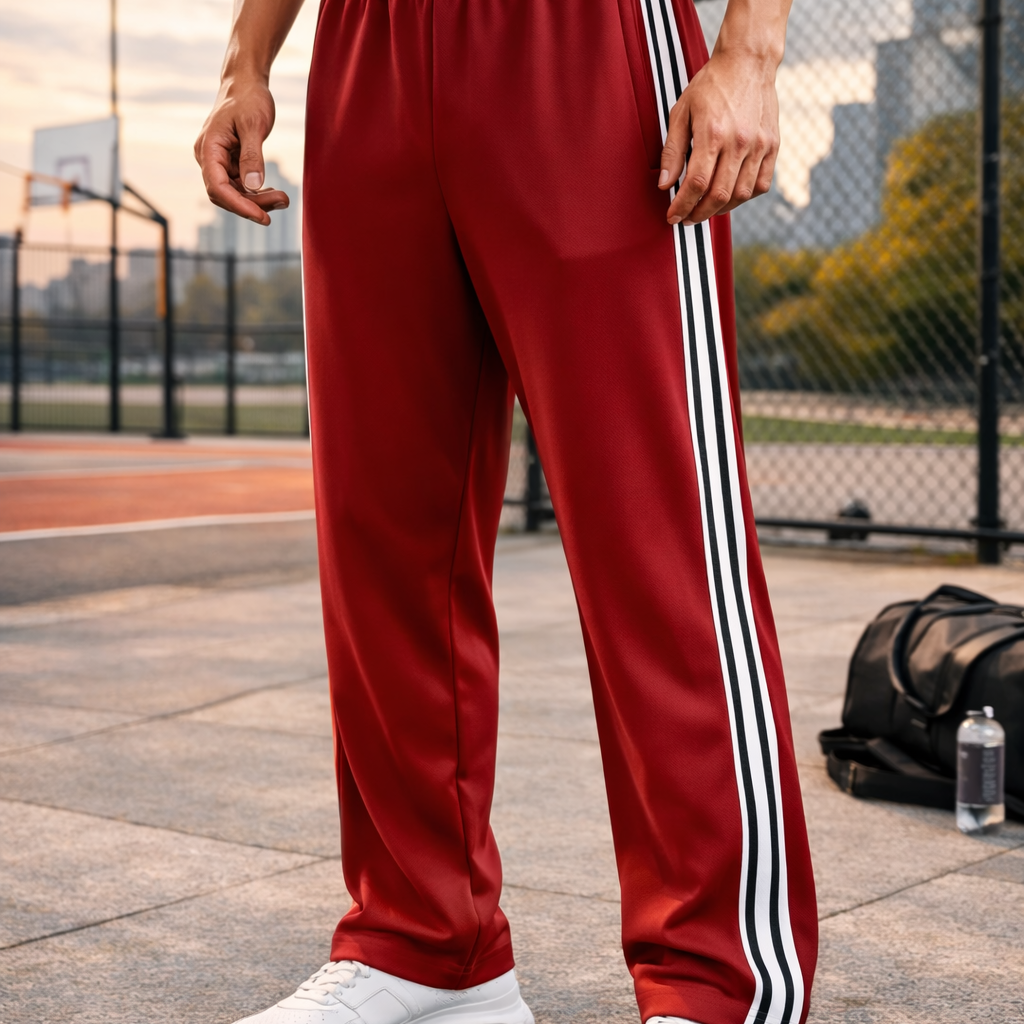 Sportowe Spodnie z Troczkiem - Luźny Athleisure Krój na Co Dzień