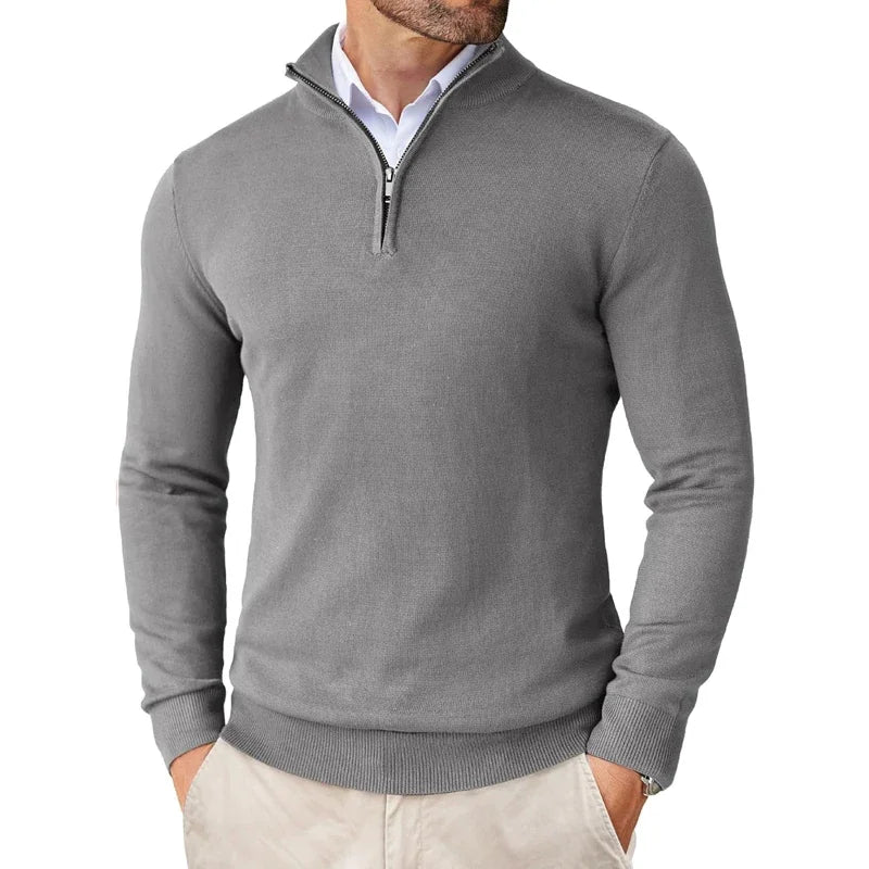 Sweter z Półzamkiem - Klasyczny Komfort i Nowoczesna Elegancja