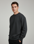Bluza unisex crewneck – dzianinowa, ocieplana, fason przez głowę, jesień i zima